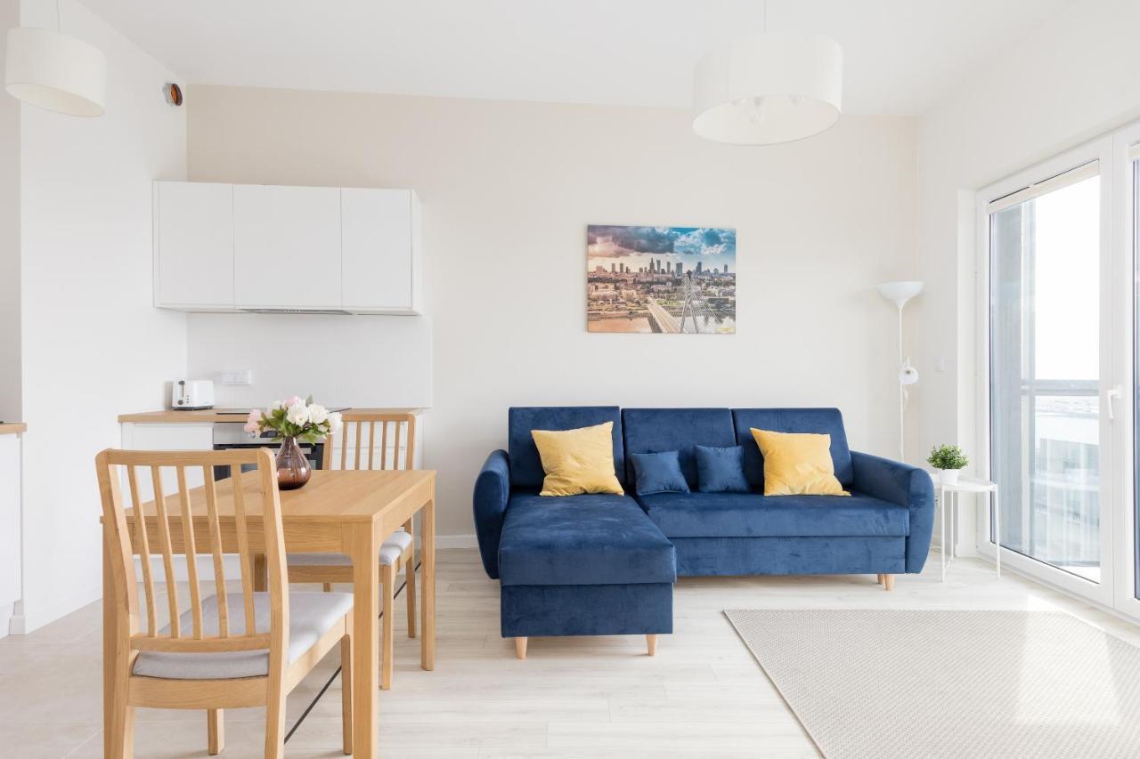 Wola Chic Blue Apartment وارسو المظهر الخارجي الصورة